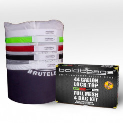 BoldtBags Lock Top 44 Gallon Full Mesh Stackers 4 Bag Kit